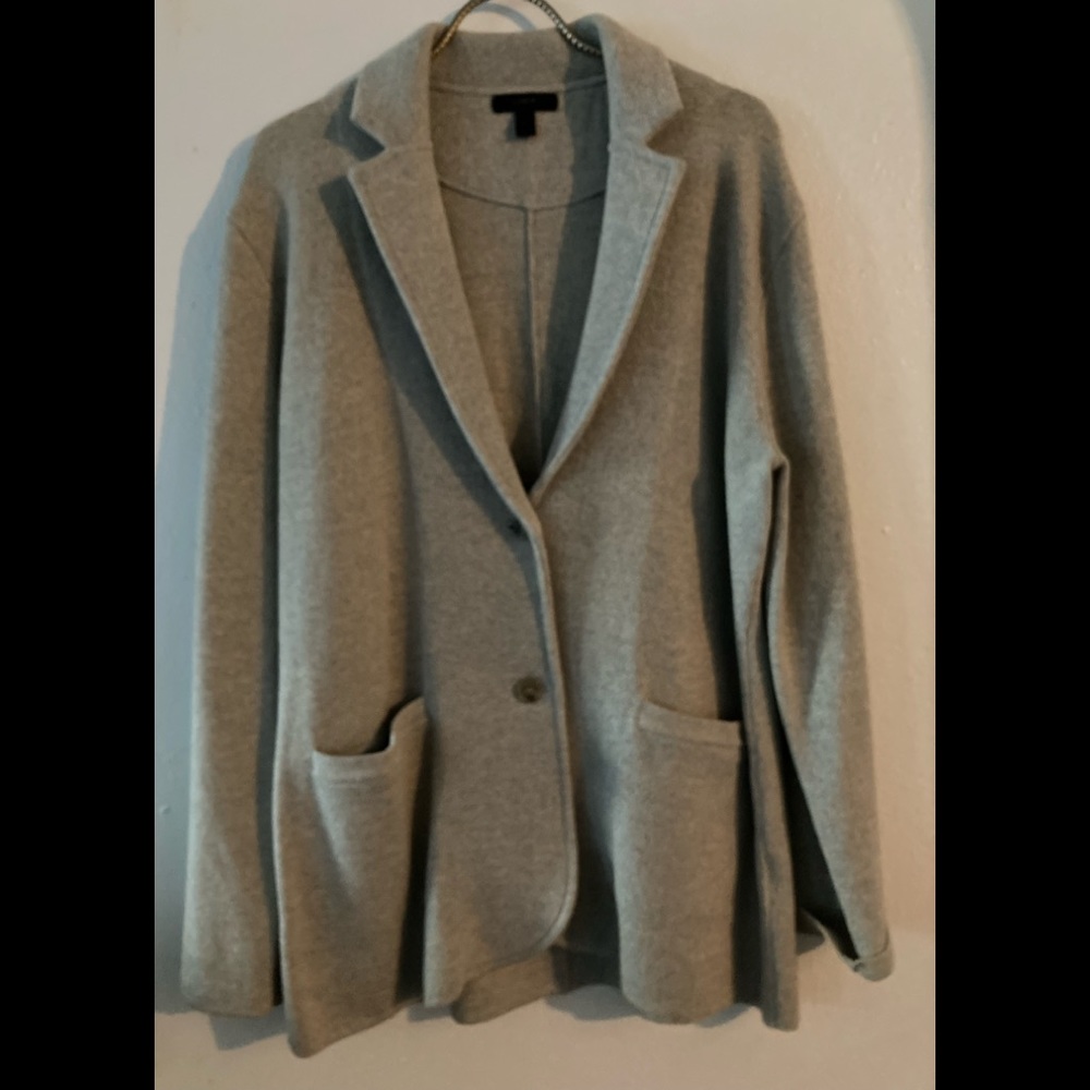 J CREW Gray Wool Blazer